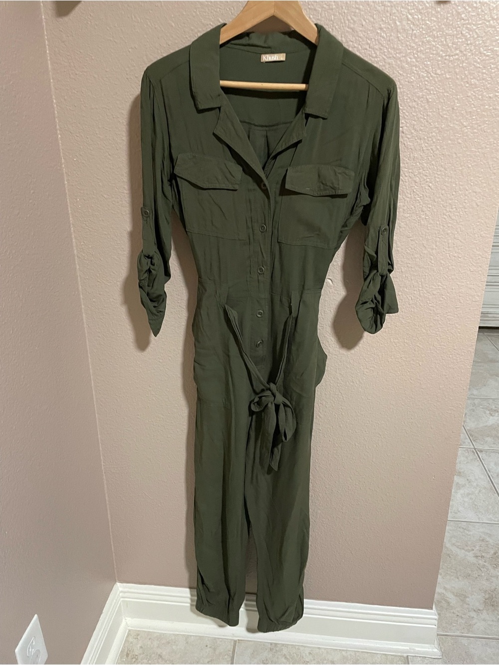 Khush Green Button-Front Women's Jumpsuit